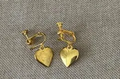 ハートゴールド イヤリング