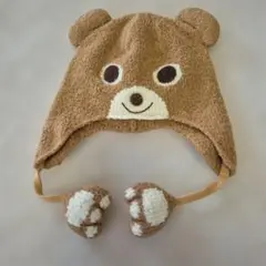 MIKI HOUSE　クマデザイン ニット帽 耳付き
