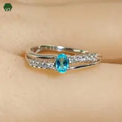 34-01】【POLA】アクアマリン ダイヤ リング 1.1/D0.06ct - メルカリ