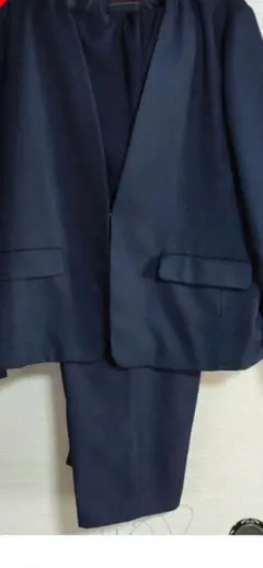 HK WORKS LONDON ネイビー パンツセットアップ LL