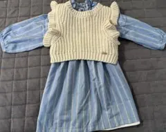 m*i様 プティマインストライプワンピースセット