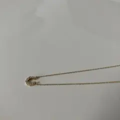 4℃ ホースシュー ネックレス ゴールドカラー ストーンのサムネイル