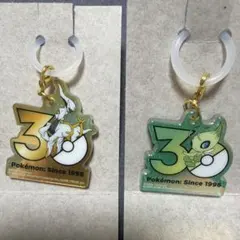 ポケモン　ポケチャーム2　30周年ロゴマスコット セレビィ アルセウス