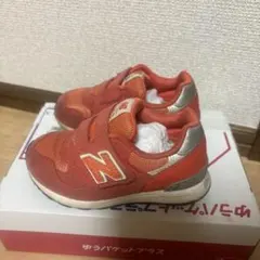 New Balance オレンジ スニーカー ベルクロ式