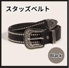 スタッズ ベルト　y2k　アメカジ　ウエスタン　ビンテージ 　シルバー