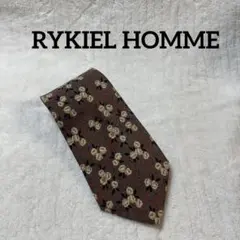 【新品】RYKIEL HOMME リキエルオム シルク100%ネクタイ 花柄のサムネイル