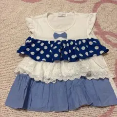 Tシャツ　トップス　半袖　ノースリーブ　チュニック　ワンピース　ウィルメリー