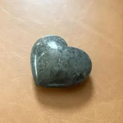 マーカサイト&セレナイト 生命の木 集中力と癒し ハート型 天然石 約5cm