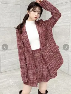 RESEXXY（リゼクシー）ツイードジャケットセットアップ