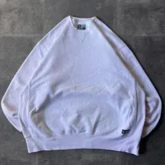 00s RUSSELL ATHLETIC 無地スウェット 白 XXL A578