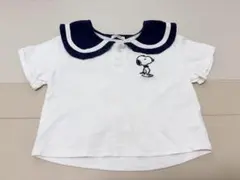 スヌーピー セーラー＆ジンベイザメ ワッフル生地 Tシャツ2枚セット 80cmのサムネイル