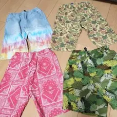 140サイズ ハーフパンツ 4点セット