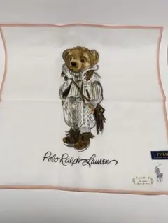 【未使用品】ポロ ラルフローレン　ポロベア　ガーゼハンカチ