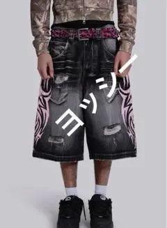 jaded londonストライプショーツ JADED LONDON/ピンストライプスラックスショーツ/28