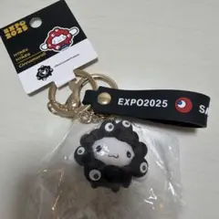 シナモン ミャクミャク なりきり　立体 キーホルダー　黒　ブラック サンリオ