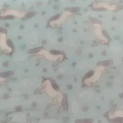 ユニコーンデザイン☆フリース布☆ブランケット