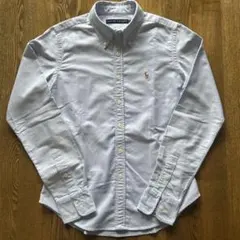Ralph Lauren ボタンダウンシャツ ライトブルー 150