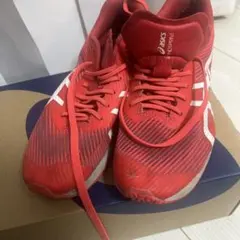 値下げ‼️ASICS NOSPRINT レッドスパイクシューズ