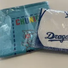 新品　中日ドラゴンズ ドアラ フェイスタオル2枚セット 未開封 応援グッズ