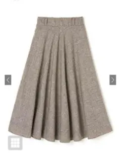 GRL グレンチェックフレアスカート チェック柄フレアスカート Mサイズ