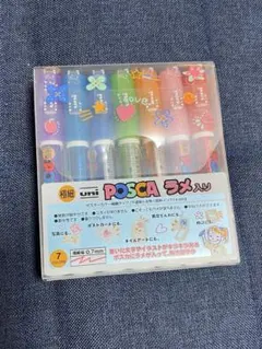 uni POSCA マーカー ラメ入り　7本セット