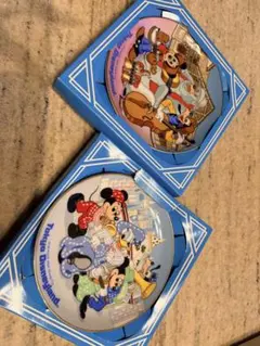 東京ディズニーランド 陶器プレート 2枚セット