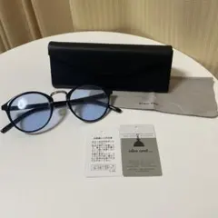 niko and... ブルーラウンドサングラス Fサイズ