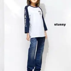 00s archive✨OLD STUSSY ラグラン 七分丈 ロンt Y2K