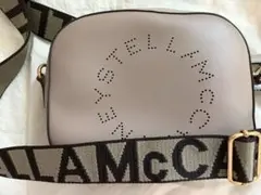 StellaMcCartneyステラロゴグレージュ ショルダーバッグ 保存袋つき