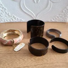 中古【 バングル 】ブレスレット 太め ハワイアン レトロ ヴィンテージ まとめ