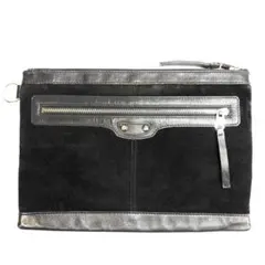 (約85%OFF)鑑定付 バレンシアガ クラシッククリップ クラッチバッグ 袋付 BALENCIAGA（バレンシアガ） 美品 クラシック クリップM クラッチ