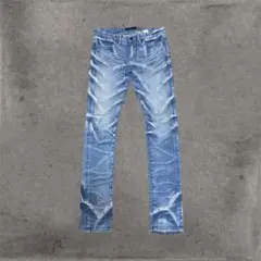 CIVARIZE シヴァーライズ 立体シワ加工 スキニーデニム 44 y2k鬼髭 