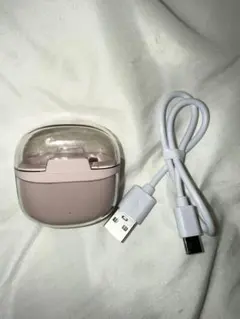 ワイヤレスイヤホンクリアケース　ピンク