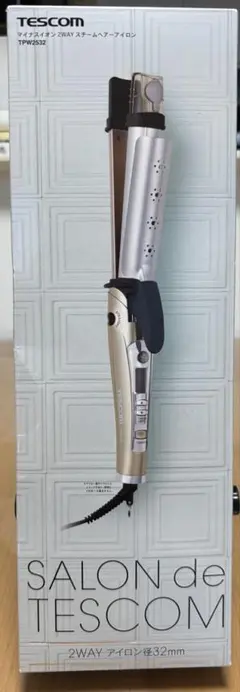 テスコム　マイナスイオンカール&ストレート2WAYヘアーアイロン