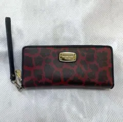 美品　マイケルコース　MICHAEL KORS 長財布　ヒョウ柄