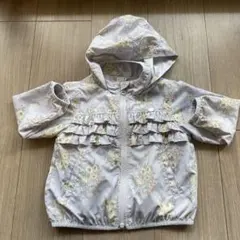 petit main 花柄フリルジャケット 90cm