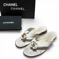 CHANEL 香奈兒 雙C標誌 轉釦 涼鞋 37