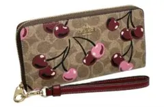 COACH チェリープリント 長財布　CZ328
