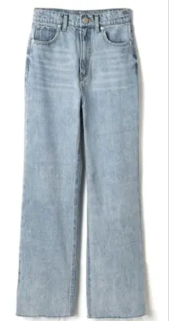 GRL フリンジヘムセミフレアデニムパンツ Lサイズ