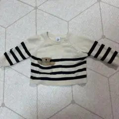 baby GAP くまさんストライプニットセーター 6-12ヶ月