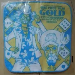 新品 ONE PIECE FILM ハンドタオル 水色系 チョッパー ワンピース