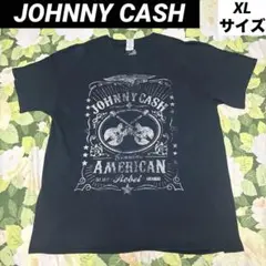 【値下げOK】JOHNNY CASH US古着Tシャツ XL 黒、ブラック