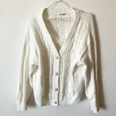 【3/29まで】アクシーズファム　カーディガン　ホワイト