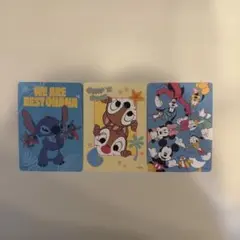 ディズニーストアじゃんけんカード スティッチ チップとデール ミッキー
