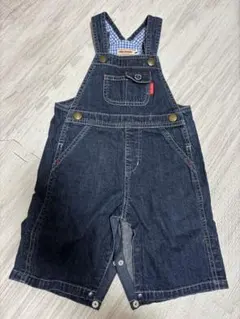 ミニハウス デニムオーバーオール ダークブルー