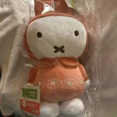 ミッフィー　特大サイズ　ぬいぐるみ　お花柄のお洋服　レッド