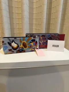 FURLA 花柄ペンケース ライトブルー - メルカリ