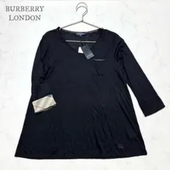 タグ付き新品 BURBERRY LONDON 七分袖カットソー 袖口ノバチェック