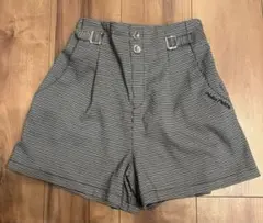 PINK PALETTE チェック柄　 ショートパンツ　キュロット　160cm