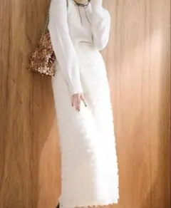 COCODEAL 3Dフラワーチュールスカート